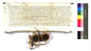 Jörg Marchtaler von Einsingen verkauft an Gall Marchtaler von Grimmelfingen einen Acker zu Sunthausen im Einsinger Feld um 155 Gulden.