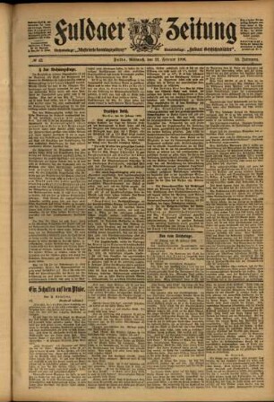 Ausgabe vom Mittwoch, den 21. Februar 1906.