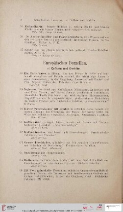Europäisches Porzellan (Nr. 58 - 202)