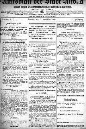 Nummer 3 : Freitag, den 17. Dezember 1920