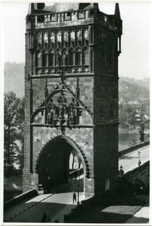 Der altstädter Brückenturm, Prag, Böhmen und Mähren