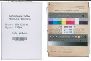 Entnazifizierung Wilhelm Nolle , geb. 01.02.1903 (Kaufmaennischer Angestellter)