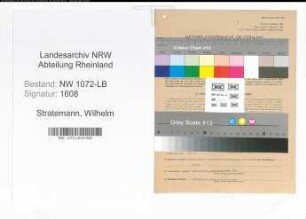 Entnazifizierung Wilhelm Stratemann , geb. 03.06.1874 (Bauingenieur)
