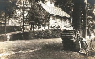 Zadní Jetřichovice (Hinterdittersbach, auch: Kirnitzschschänke)/Tschechien. Die Balzhütte