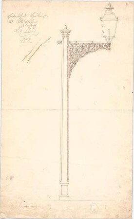 Voit, August von; Straßenlaterne - Ansicht