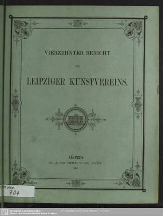 14.1867: Bericht des Leipziger Kunstvereins