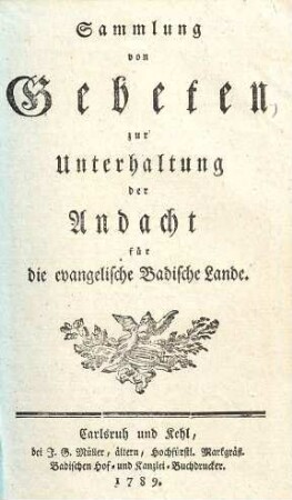 Sammlung von Gebeten ...