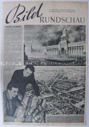 Illustrierte Beilage der "Täglichen Rundschau" u.a. zum Wiederaufbau in der Sowjetunion nach dem 2. Weltkrieg