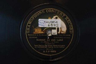 Kennst du das Land : aus "Mignon" / von Thomas