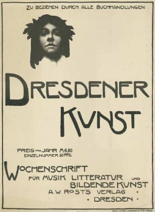 Dresdener Kunst Wochenschrift für Musik Litteratur und Bildende Kunst