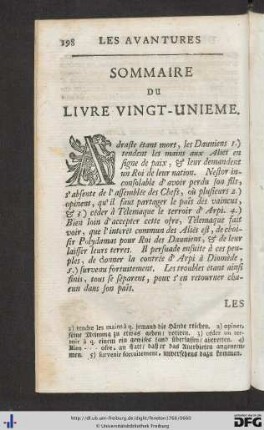 Livre Vingt-Unieme