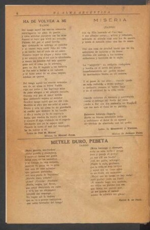 Ha de volver a mi : Tango