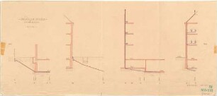 Fischer, Theodor; Würzburg, Münsterplatz; Sparkasse - Kanalisationsplan