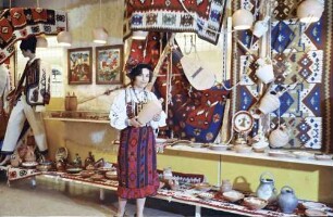 Freiburg: Kaufhof; rumänische Woche; Folkloreausstellung im Kaufhof