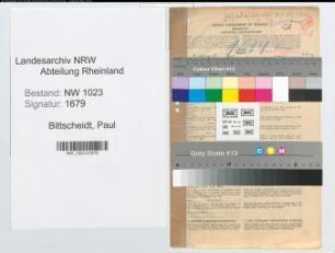 Entnazifizierung Paul Bittscheidt , geb. 28.06.1900 (Lehrer)