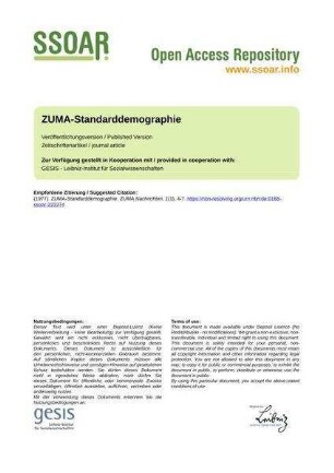 ZUMA-Standarddemographie