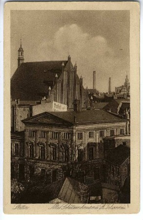 Stettin. Altes Schützenhaus mit St. Johannis