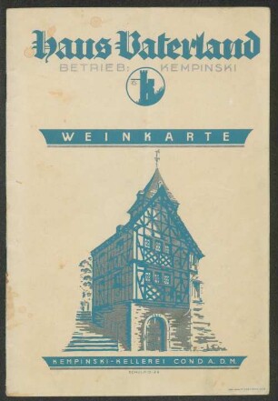 Weinkarte