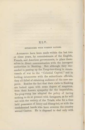 XLV. Intercourse with foreign nations