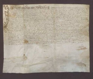 Hans von Ulm von Wötlenburg verkauft dem Markolf Hans dem Jüngeren zu Auenheim zwei Taumatten derselbst um 60 fl.