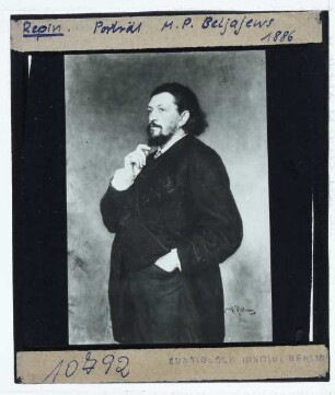 Repin, Porträt M.P. Beljajews (Портрет М. П. Беляева) (1886)