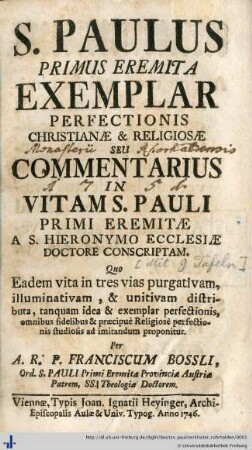 [Provenienz]: Paulinerkloster Rohrhalden