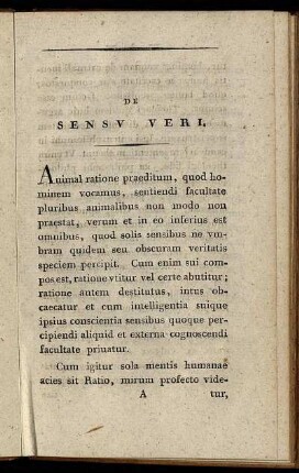 De Sensu Veri.