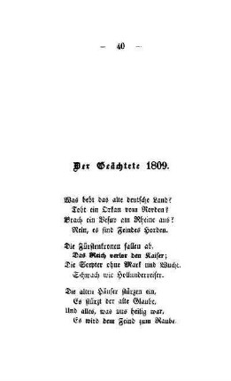 Der Geächtete 1809