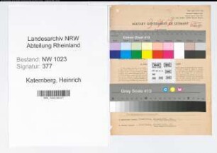 Entnazifizierung Heinrich Katernberg , geb. 03.01.1905 (Lehrer)