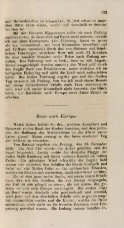 Reise nach Europa