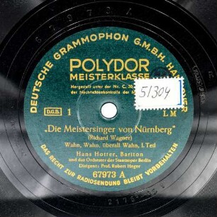Die Meistersinger von Nürnberg (Wahn, Wahn, überall Wahn)