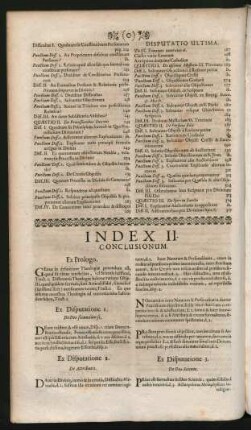 Index II. Conclusionum.