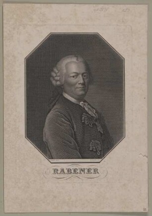 Bildnis des Gottlieb Wilhelm Rabener