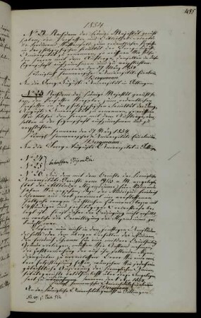 Berufung Professors Wieseler zum ordentlichen Professor der Philosophischen Fakultät.