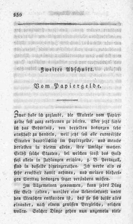 Zweiter Abschnitt. Vom Papiergelde.