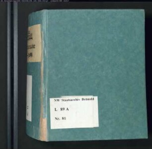 Gogerichtsregister Vogtei Detmold