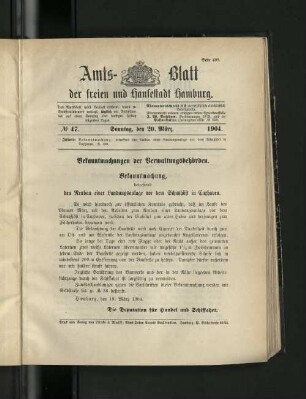 No. 47, 20. März 1904.