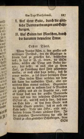 887-897, Erster Theil; Zweyter Theil