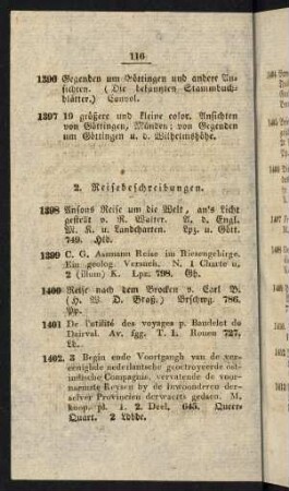 2. Reisebeschreibungen.