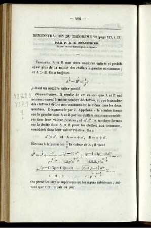 Démonstration du théorème 72.