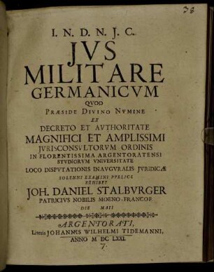 Ius Militare Germanicum