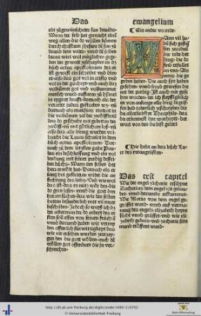 Das buoch Luce des ewangelisten