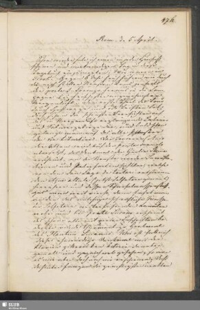 Rom d. 5 April.
