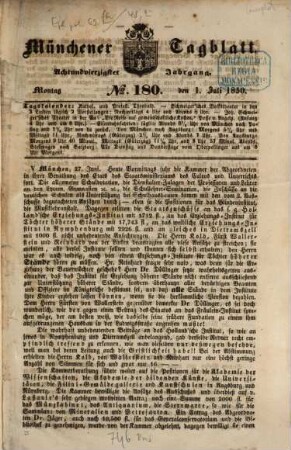 Münchener Tagblatt. 1850,[2] = Jg. 48, Juli - Dez.
