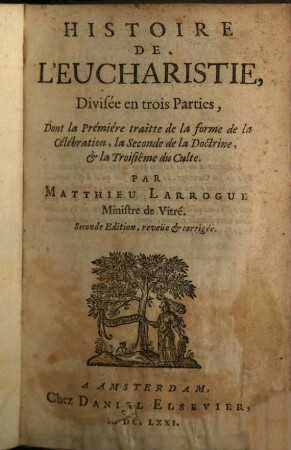 Histoire de l'eucharistie ...