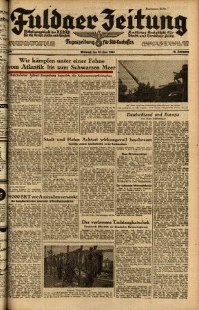 Ausgabe vom Mittwoch, den 16. Juni 1943.