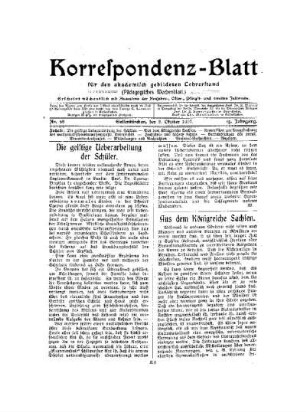 Aus dem Königreiche Sachsen