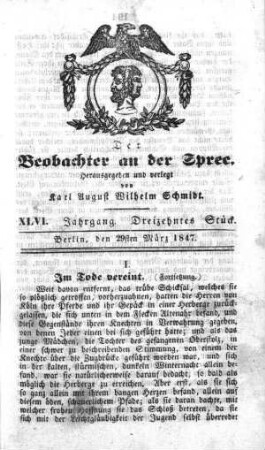 13. Stueck, 29. Maerz 1847