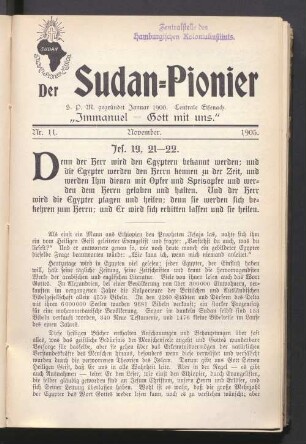 Nr. 11. November. 1905