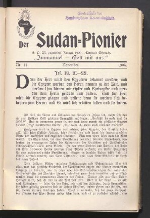 Nr. 11. November. 1905